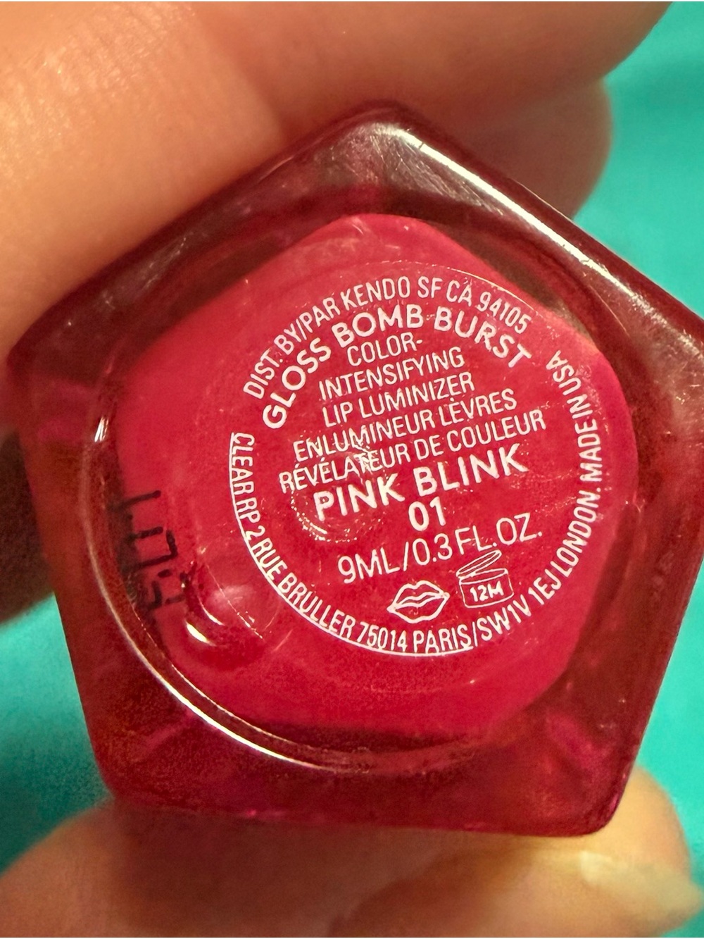 Fenty Gloss Bomb Burst Pink Blink 01 Liquid Lips— Vibrant Pink - Picture 4 of 8